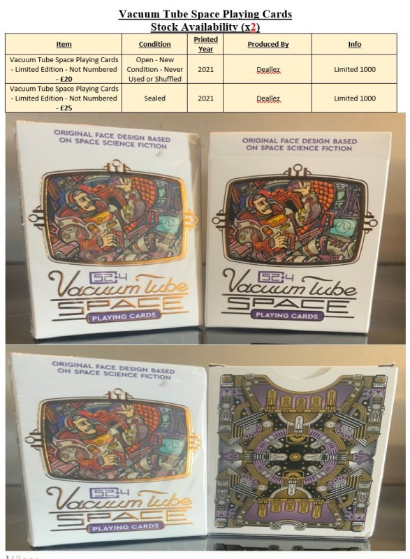 Vacuum Tube Playing Cards